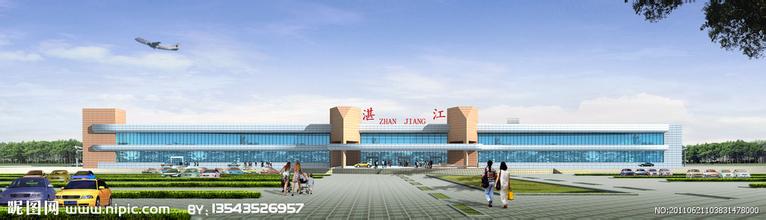 湛江机场地图,湛江机场交通地图,湛江机场位置