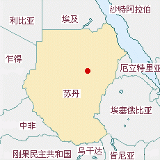 苏丹国土面积示意图