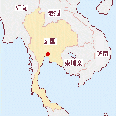 泰国国土面积示意图